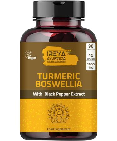 Turmeric Curcumin Capsules & Boswellia Turmeric Capsules - Buy Online on GoSupps.com