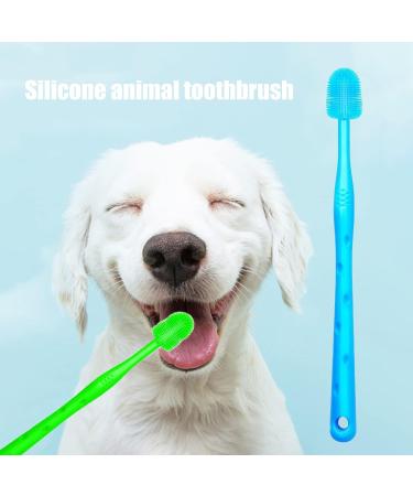 Dog Brush Cat Pet Puppy Gum Finger Toothbrush Dental Care Teeth Cleaning Supplies Kit for Dogs 2 Pcs 360 Silicone - Buy Online on GoSupps.com