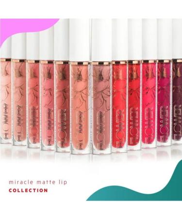 Flower Beauty Miracle Matte Liquid Lip Color - Vividly Bold Rosewood Matte Lipstick | Comfortable All Day High Impact Makeup | International Shipping Available - Buy Online on GoSupps.com
