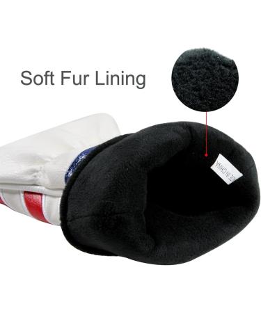 GLOOF USA Stars and Stripes Golf Head Covers for Fairway Woods, Driver, Hybrid - Leather Headcovers with Interchangeable ID Tags - Set of 3 (1, 3, 5) - Buy Online on GoSupps.com
