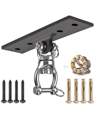 Dolibest Heavy Duty Swing Hanger, Swing Set Accessorie for Indoor Outdoor Playground, Porch Swing Hanging Kit for Wooden and Concrete Set with 4 Wood Screws and 4 Expansion Bolts, 900LB .