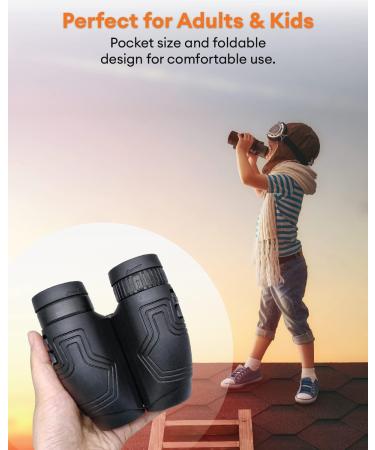 2023 12x25 Compact Binoculars with Low Light Night Vision - Waterproof for Hunting and Bird Watching - Buy Online on GoSupps.com