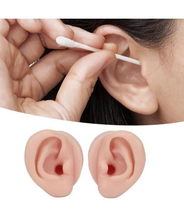 Silicone Ear Model Pair for Jewelry Display and Piercing Practice - Soft & Flexible Simulation Ear Mold Teaching Tool (2 Pieces) - Buy Online on GoSupps.com