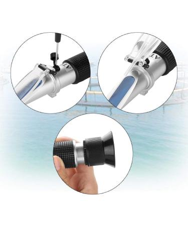 BOWONG Salinity Refractometer Automatic Temperature Compensation Salt Water Tester Hydrometer 0-100ppt & 1.000-1.070 Specific Gravity ATC Refractometer for Sea Water Aquarium Tank Marine Industry - Buy Online on GoSupps.com