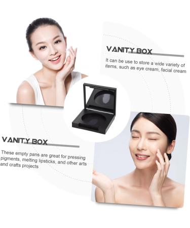 Didiseaon 12 Pcs Blush Box Eyeshadow Box Empty Eyeshadow Cosmetic Containers Travel Cosmetic Makeup Plastic 5x5cmx3pcs Blackx3pcs - Buy Online on GoSupps.com