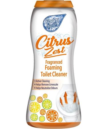 2 x 370G Citrus Zest Foaming Toilet Cleaner Amazing Fragrance Deep Cleaning Action Powder Cleaning Foam and Extra Freshness Toilet Cleaner (Citrus Zest) - Buy Online on GoSupps.com