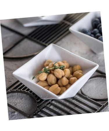 OUNONA Sauce Seasoning Dish Japanese Seasoning Dishes Ceramic Pinch Bowls Ceramic Sauce Dishes Small Dish Prep Bowls for Cooking Seasoning Bowls Dip Seasoning Plate White Mini Ceramics 7.5X7.5CM White - Buy Online on GoSupps.com