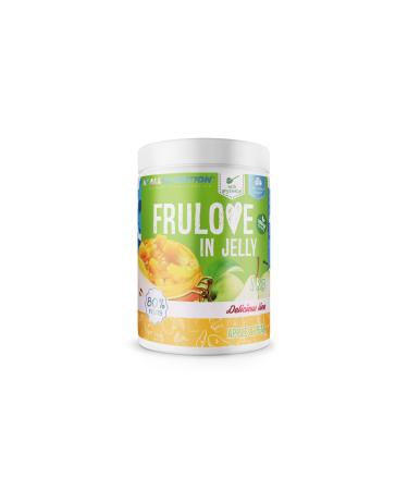 All -Nutrition Frulove in Jelly Apple & Pear - Sugar -free jam - jam without sugar - 80% Jelly Fruit calorie sweets - fruit spread without sugar - spread vegan - 1000g Apple & Pear 1000 g (1 Pack)