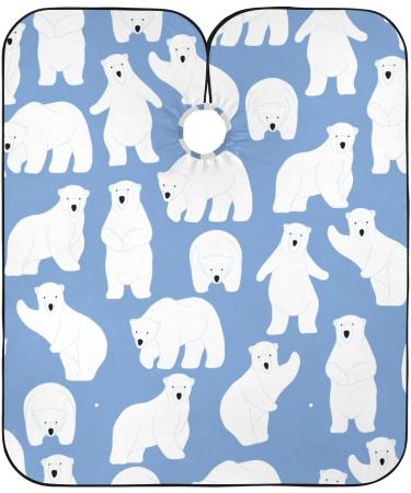 Waterproof Barber Cape - Cute Polar Bears & Cheetah Haircut Bib for Men & Women | Unisex Hair Cutting Cape (8rp1a - Buy Online on GoSupps.com