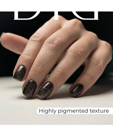Didier Lab - Premium UV Gel Nail Polish - Brillant No. 10 - Gel Nail Varnish - Nail Art - Long-Lasting High Gloss Wear - Black Gel Nail Polish - Gel Nails - Glitter Gel Nail Polish - Rich Pigment - Buy Online on GoSupps.com