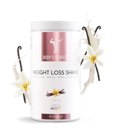 Body's Perfect Weight Loss Shake for women Shake diet for weight control with high -quality protein meal set with all important vitamins and minerals 500g (vanilla)
