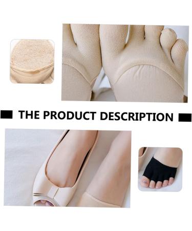 FRCOLOR 3 Sets 3 Pairs Half Socks Coloured Heels Sandals for Women Socks for Sandals Half Socks Toe Socks Socks with High Heels Half Palm Socks Invisible High Heel - Buy Online on GoSupps.com