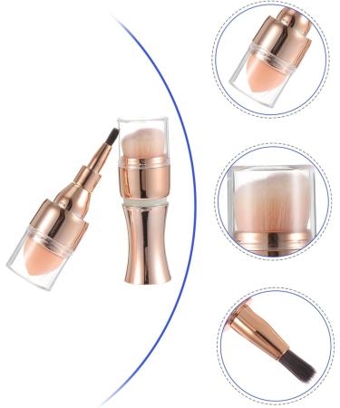 CIMAXIC 1pc 4 in 1 makeup brush makeup foundation brush Makeup Loose Brush Dual Ended Blush Brush face cream - Buy Online on GoSupps.com