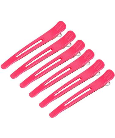 Gemini_mall Hair Clips Salon Hair Styling Accessories Sectioning 6pcs rose