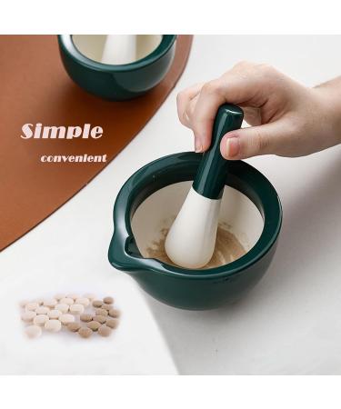 Premium Ceramic Mortar and Pestle - Pill Crusher & Spice Grinder for Adults Seniors & Pets | Fine Powder Grinding - Buy Online on GoSupps.com