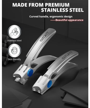 Professional Nail Clippers for Thick & Ingrown Nails - Curved Handle, Precision Toe & Fingernail Cutter - Buy Online on GoSupps.com