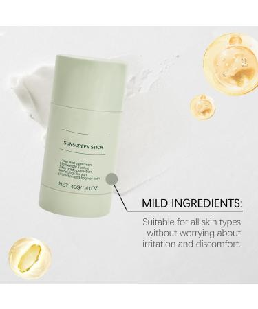 Sunscreen Stick with Broad Spectrum Lightweight Water-Resistant Sunscreen with Oil-Free - Buy Online on GoSupps.com