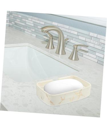 Ciieeo 2pcs Self Draining Soap Holder for Shower Multifunctional Soap Holder Ceramic Soap Dish for Shower Sponge Dish Soap Bar Holder Soap Dish Rack Soap Case Ceramics White Personality - Buy Online on GoSupps.com