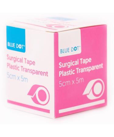 Blue Dot Polyethylene Surgical Tape 5m x 5cm | Transparent Medical Tape - Buy Online on GoSupps.com