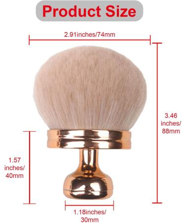 Buaak Large Makeup Brush Self Tan Brush Blush Brush Foundation Brush Extra Large Setting Brush For Arms Legs Face And Body Tanning (Rose Gold) - Buy Online on GoSupps.com