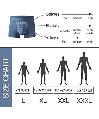 HAIION Men's Underwear 3/6pcs Eft Energy Field Therapy Magneticfit Slim Pants - Long Lasting, Large Size - Buy Online on GoSupps.com