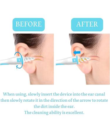 Q-Grips Earwax Remover Spiral Tool with 16 Replacement Heads - Reusable & Washable Silicone Ear Cleaning Kit - Buy Online on GoSupps.com