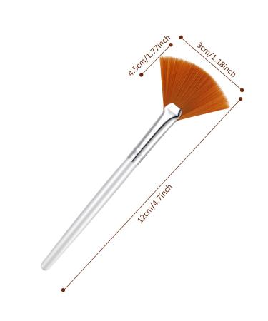 20-Piece Facial Brushes Set for Acid Application & Makeup - Soft Fan Brushes for Glycolic Peel Masks - Buy Online on GoSupps.com