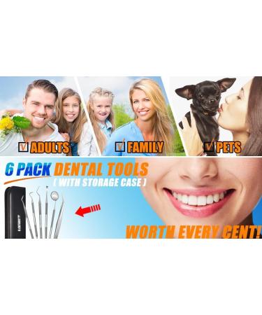 Professional Dental Tools Kit - 7 Piece Dental Oral Kit with Pouch for Home Use & Travel - Buy Online on GoSupps.com