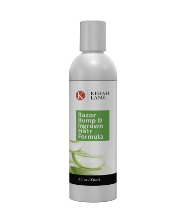 Kerah Lane Razor Bump & Ingrown Hair Formula 8 Oz for Women & Men: Best Treatment Serum for Ingrown Hairs Acne Razor Burn & Bumps: Use After Shaving Waxing Electrolysis & Hair Removal