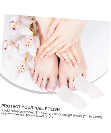 FRCOLOR 20pcs Nail Case Finger Nail Soakers Nail Paint Protector Polish Remover Wraps Nail Polish Soak off Nail Varnish Tip Nail Polish Protector Gelt Spar Varnish Plastic Manicure Barrier - Buy Online on GoSupps.com