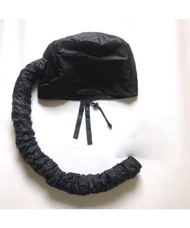 Portable Safety Hair Dryer Cap for Home Salon Use - Soft Drying Baking Oil Hat in Black - Buy Online on GoSupps.com