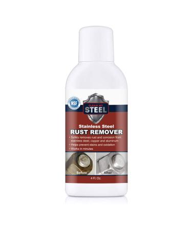 CLEAN MY STEEL Premium Stainless Steel Cleaner and Rust Remover Transform Your Rusty Steel into a Shining Beauty (4 oz)