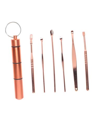 FRCOLOR 1 Set Ear-Picker Suit Kit De Limpieza De Oidos Ear Cleaning Tools Metal Spatula Ear Cleaner Curette Ear Earwax Digger Ear Picks Multipurpose Ear Cleaning Tools Portable