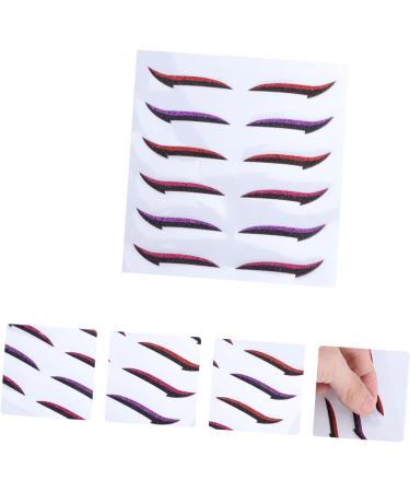 DOITOOL 12 Pairs Glitter Eyeliner Stickers Eye Lift Strips Invisible Eye Line Strips Woman Eyes Eye Patch - Buy Online on GoSupps.com