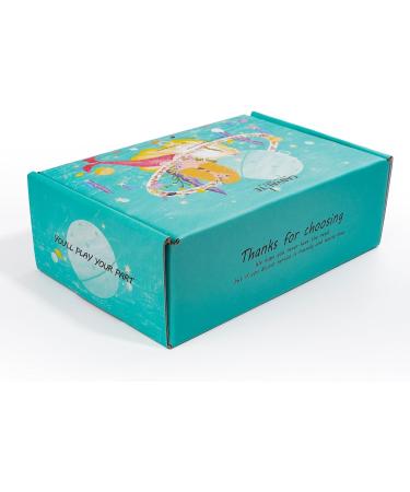 Canvalite Girls Kids Bath Bombs 6 Pcs with Surprise - Mermaid Gifts for Girls | Handmade, Skin-Friendly, Natural Spa Fizzy Bubble Bath with Jewelry - Buy Online on GoSupps.com