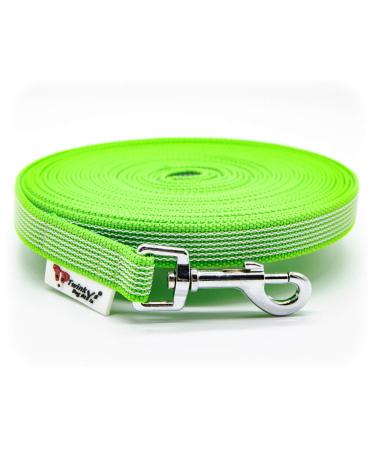 Twinkys dog style made in germany tow leash dog leash 20 mm wide for dogs up to 50 kg - without hand loop 7.5 meters neon green 7.5 meters neon green 20 mm to 50 kg - Buy Online on GoSupps.com