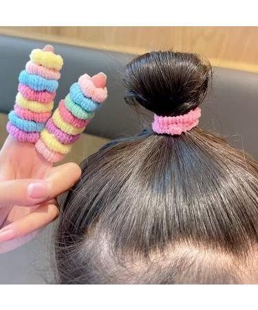WDGROW Mini Hair Ties for Toddler Girls - 100pcs Candy Color Elastic Hair Bands - Soft Cotton Scrunchies for Kids Age 1-6 - Easy Off, No Damage, Won't Pull Out - Muti-colored A - Buy Online on GoSupps.com