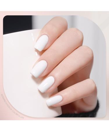 GAOY Jelly Pink & White Gel Nail Polish Set 16ml French Manicure DIY Soak Off UV Gel for Nail Art at Home - Pink Clouds 1352 1002 - Buy Online on GoSupps.com