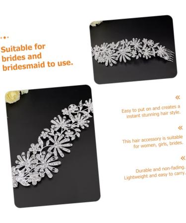 DOITOOL Comb Pearl Hair Accessories Wedding Headpiece for Bride Wedding Hair Accessory Bridal Hair Clip Silver Hair Clips Silver Barrettes Alloy Headgear Dress White Bridesmaid - Buy Online on GoSupps.com