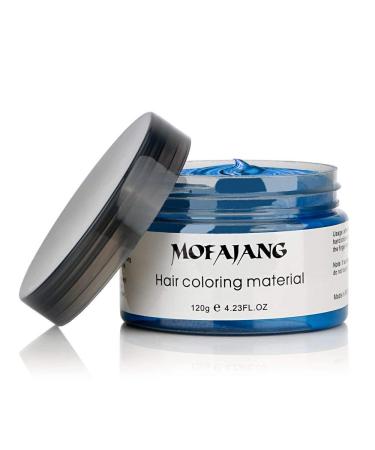 MOFAJANG Blue Hair Coloring Wax | Temporary Natural Hairstyle Color Pomade | Washable Hair Dye Styling Wax Mud - Buy Online on GoSupps.com