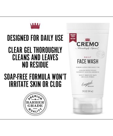 CREMO Men's Skin Care Gift Set - Face Wash, Razor, Shave Cream, Moisturizer & Beard Brush - Buy Online on GoSupps.com