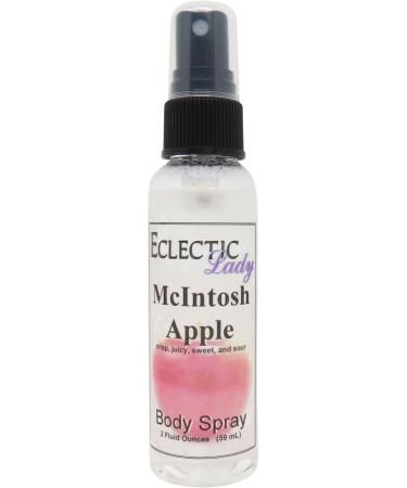 McIntosh Apple Body Spray (Double Strength) 2 ounces Body Mist for Women with Clean Light & Gentle Fragrance Long Lasting Perfume with Comforting Scent for Men & Women Cologne with Soft Subtle 2 Fluid Ounces (Double Strength)