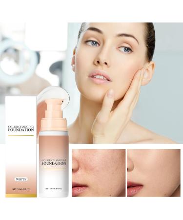  Qkbuza Complexion Changing Full Coverage Makeup 30ml Moisturizing Cream Brightening Care for Sensitive Skin Daytime Use - Buy Online on GoSupps.com