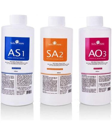 Skin Care Facial Beauty Aqua Peel Solution 400ml Per Bottle Face Cleansing & Moisturizing Elitzia ETYYS123 Tricolor 450 Fl Oz Pack of 3