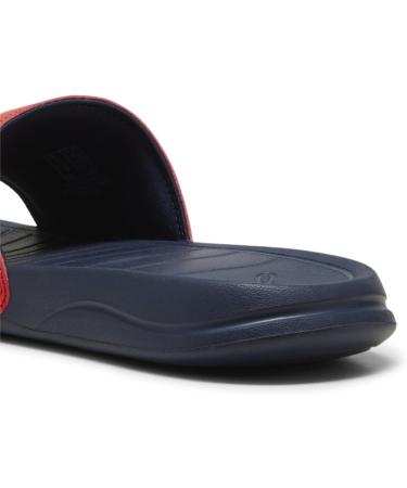 PUMA Unisex Popcat 20 Slide Sandals - 39 EU | Active Red & Club Navy | International Shipping Available - Buy Online on GoSupps.com