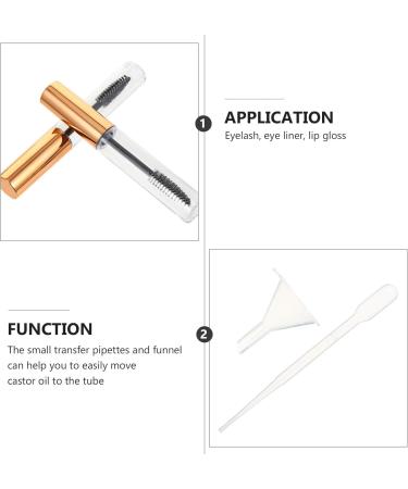 FOYTOKI 60 Pcs Mascara Empty Tube Eyelash Cream Tube Mini Funnel oil Mascara Clear Mascara Plastic - Buy Online on GoSupps.com