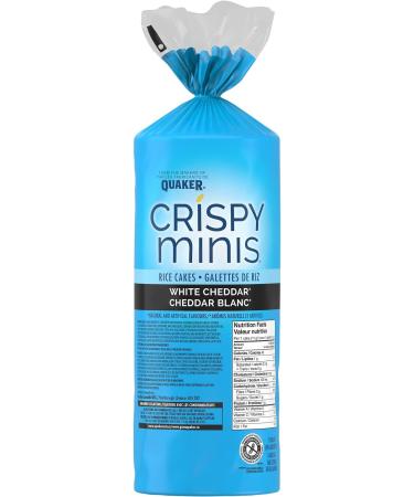 Quaker Crispy Minis White Cheddar Flavour Large Brown Rice Cakes Multi-Pack 140g (Pack of 12) White Cheddar Rice Cakes 11.67 g (Pack of 12) - Buy Online on GoSupps.com