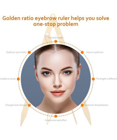 Angoily R gle de Microblading des Sourcils en Acier Inoxydable Dor Taille Ajustable Outil de Mesure Pr cision pour Tatouage Sourcils Usage Professionnel - Buy Online on GoSupps.com