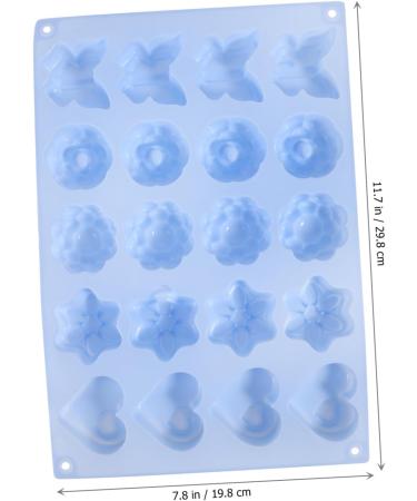 Mold Brownies Muffin Pan DIY Mould Silicone Jelly Biscuit Silicone Ice Cube Candle Making Chocolate Candy Silicone Gummy Silicone Chocolate 3D Silicone Mould Cake Silica Gel Tulip - Buy Online on GoSupps.com