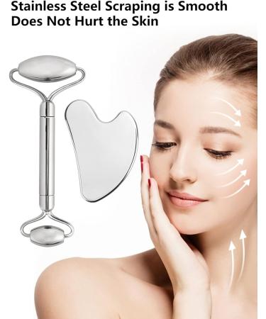 Deciniee Gua Sha Massage Tool - Stainless Steel Facial Scooter for Contouring & Sculpting | Beauty Tools for Women - Buy Online on GoSupps.com